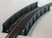 Download the .stl file and 3D Print your own 26" Radius Curved Bridge HO scale model for your model train set.